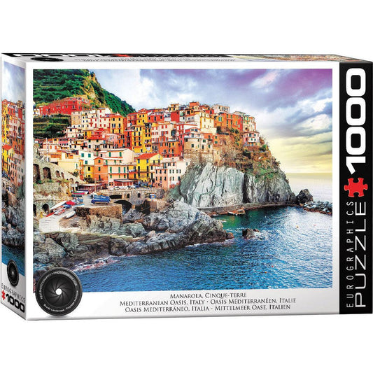 Manarola Cinque Terre Italy Mediterran 1000 Piece Jigsaw Puzzle Eurographics