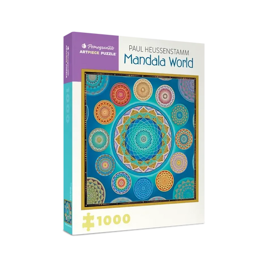 Mandala World by Paul Heussenstamm 1000 Piece Jigsaw Puzzle Pomegranate