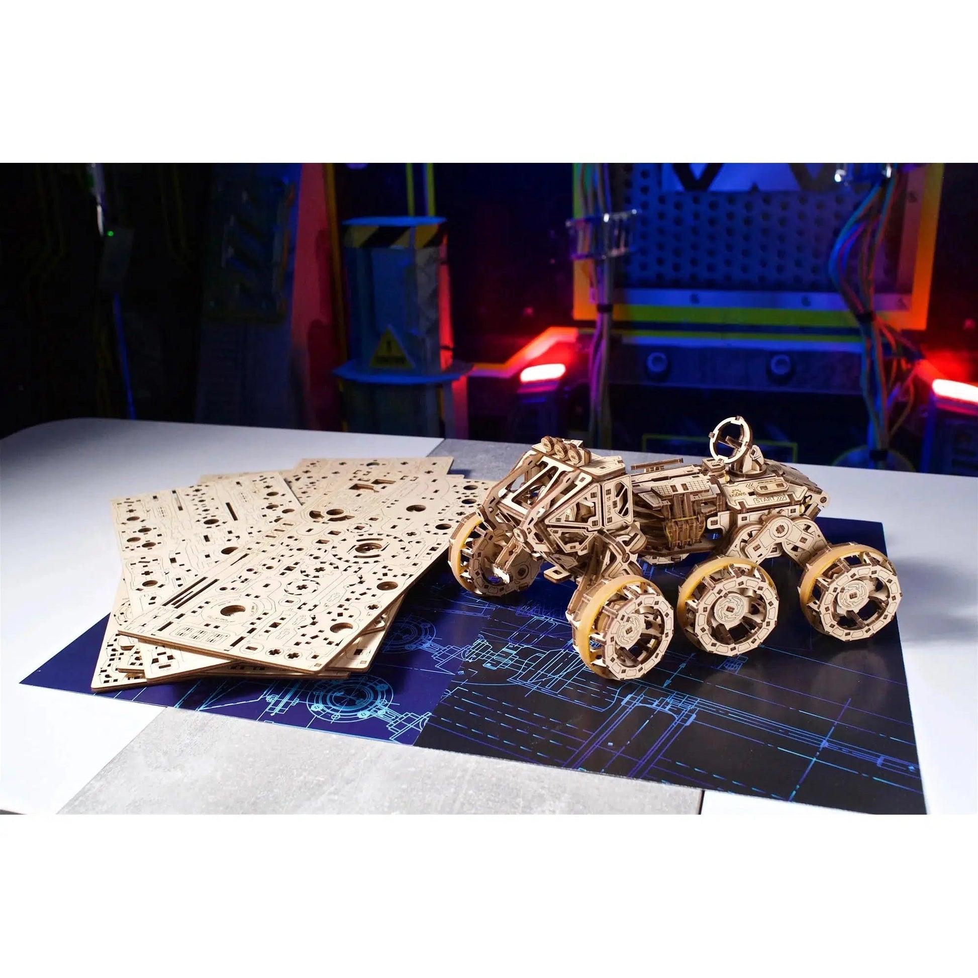 Manned Mars Rover 3D Wood Model Kit UGEARS