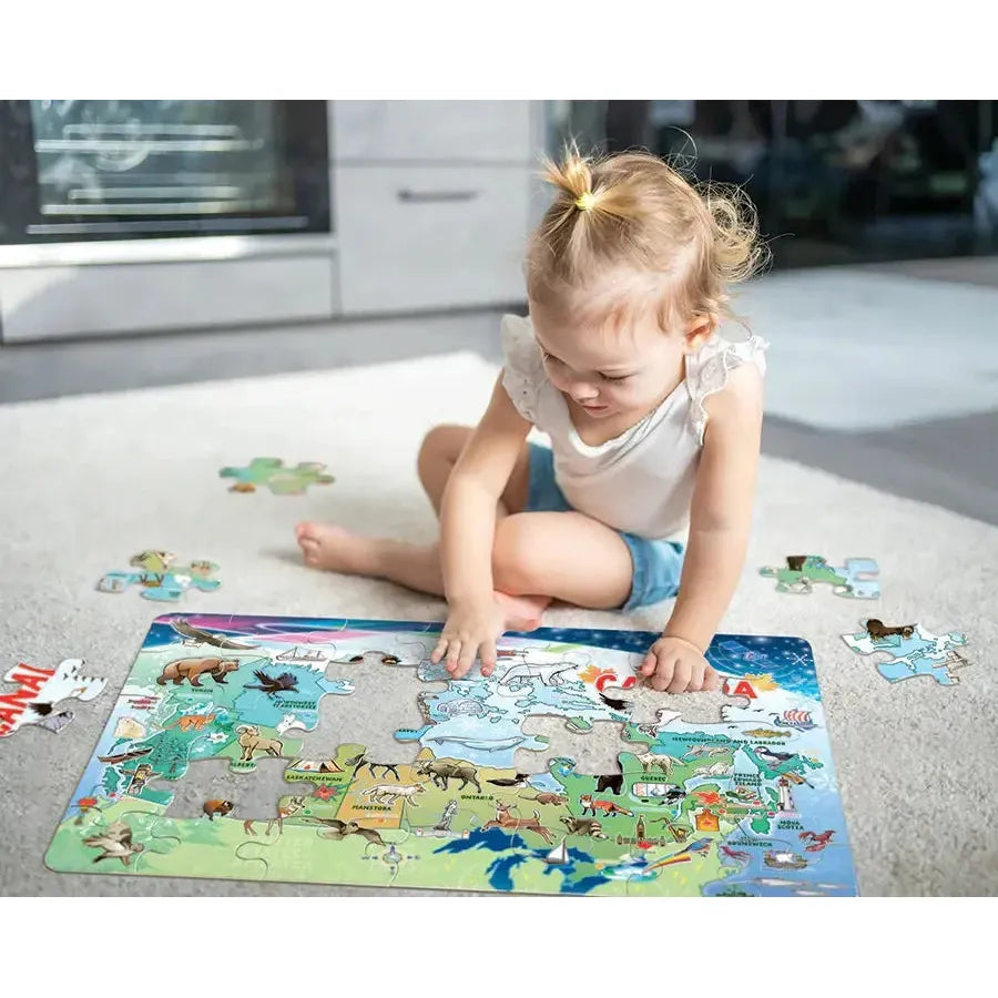 Map of Canada 35 Piece Floor Jigsaw Puzzle Cobble Hill