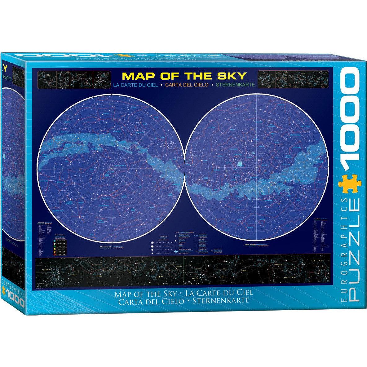 Map of the Sky 1000 Piece Jigsaw Puzzle Eurographics