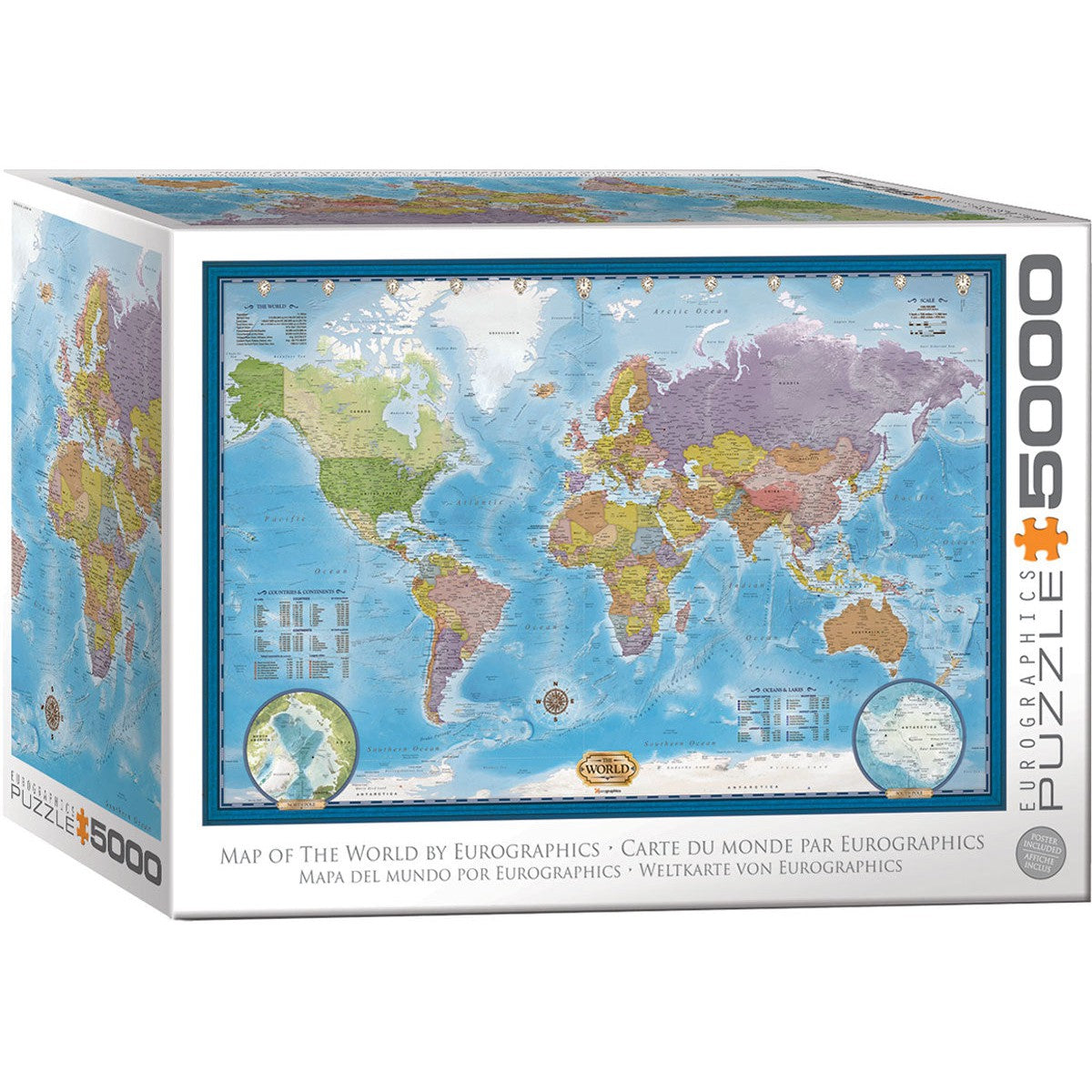 Map of the World 5000 Piece Jigsaw Puzzle Eurographics