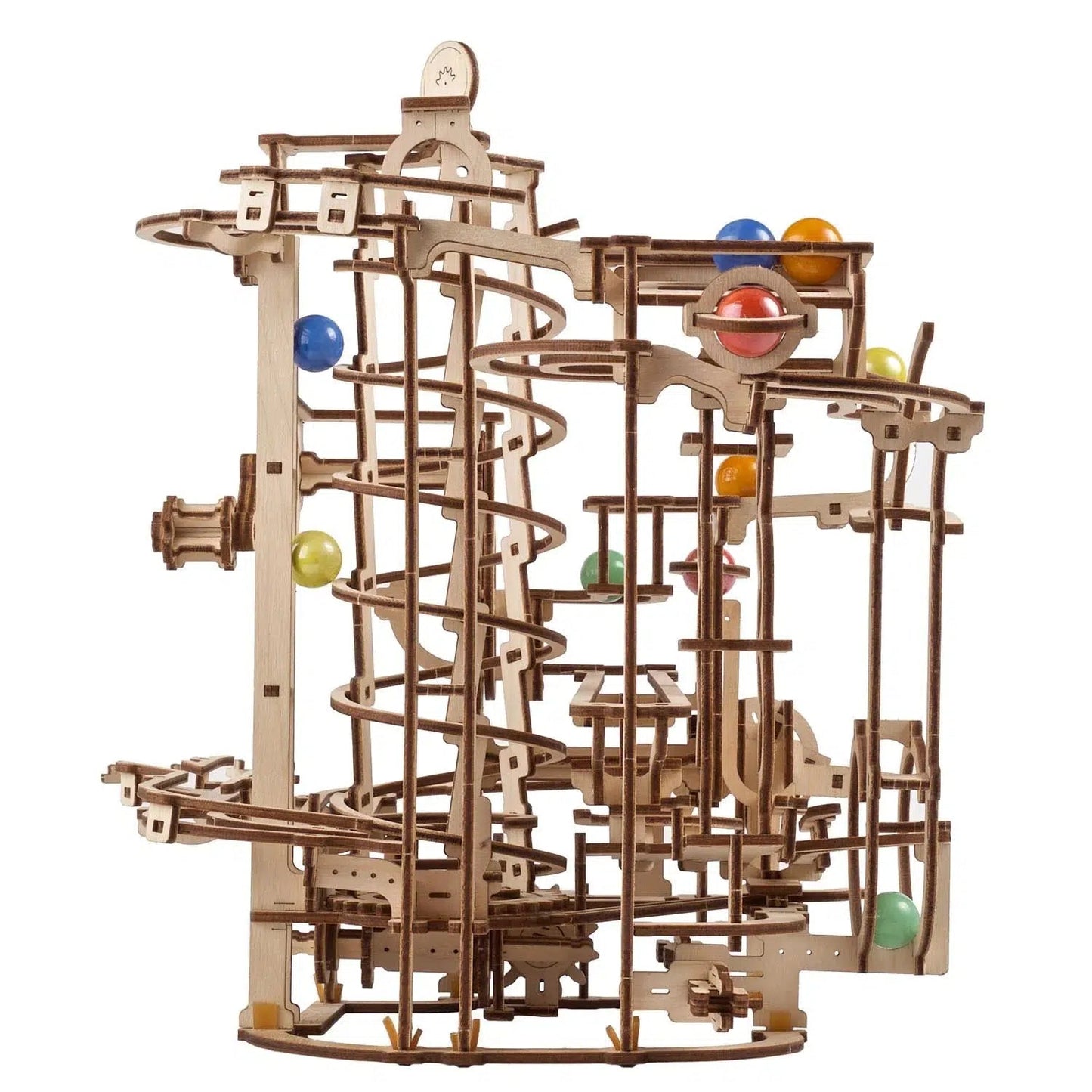 Marble Run Spiral Hoist 3D Wood Model Kit UGEARS