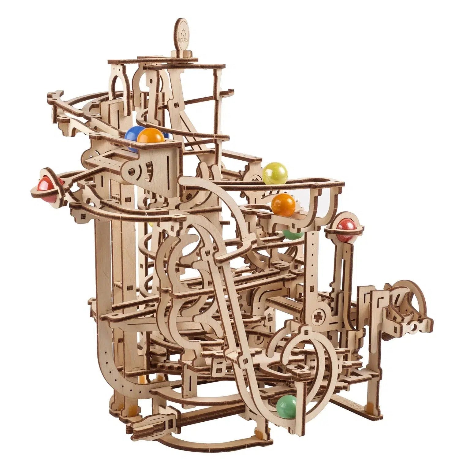 Marble Run Spiral Hoist 3D Wood Model Kit UGEARS