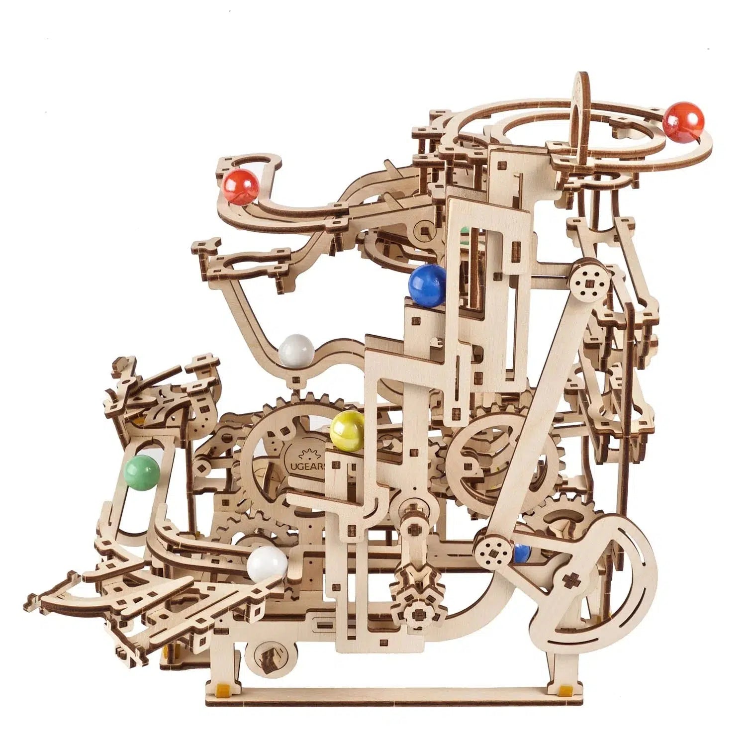 Marble Run Tiered Hoist 3D Wood Model Kit UGEARS