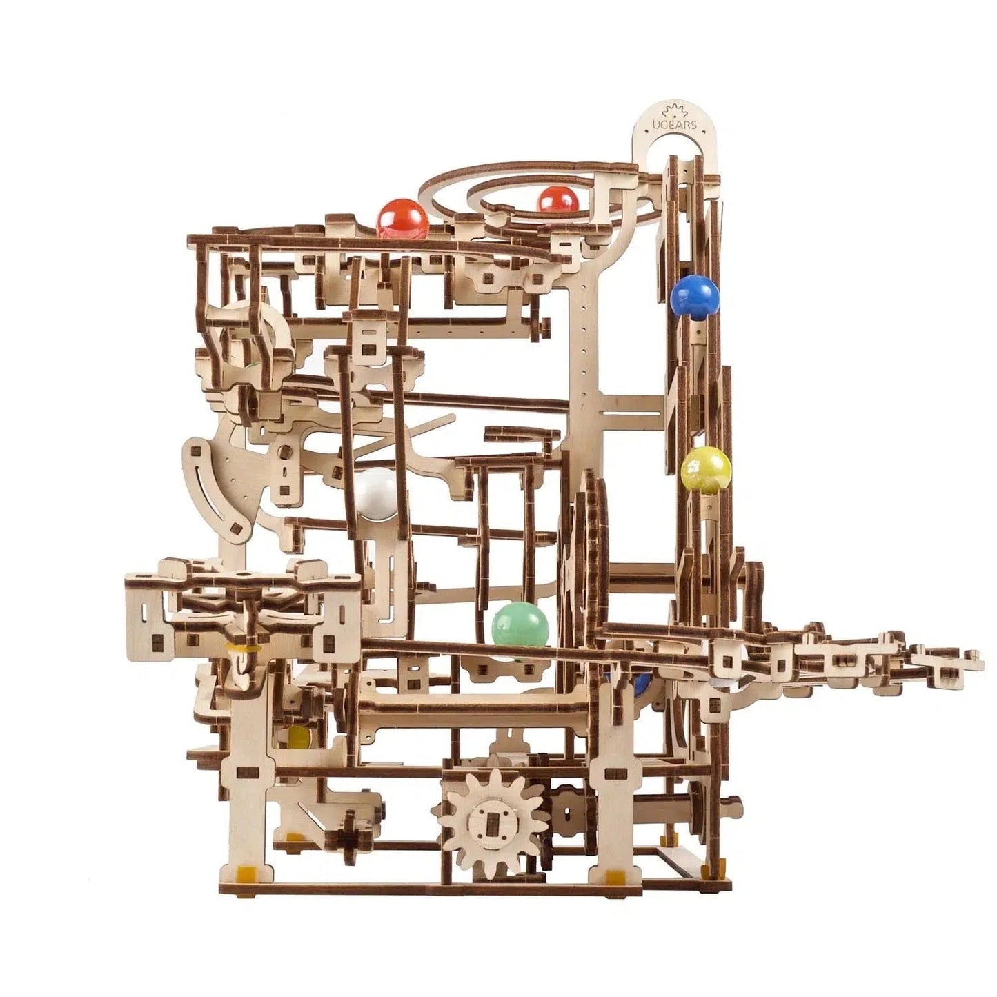 Marble Run Tiered Hoist 3D Wood Model Kit UGEARS