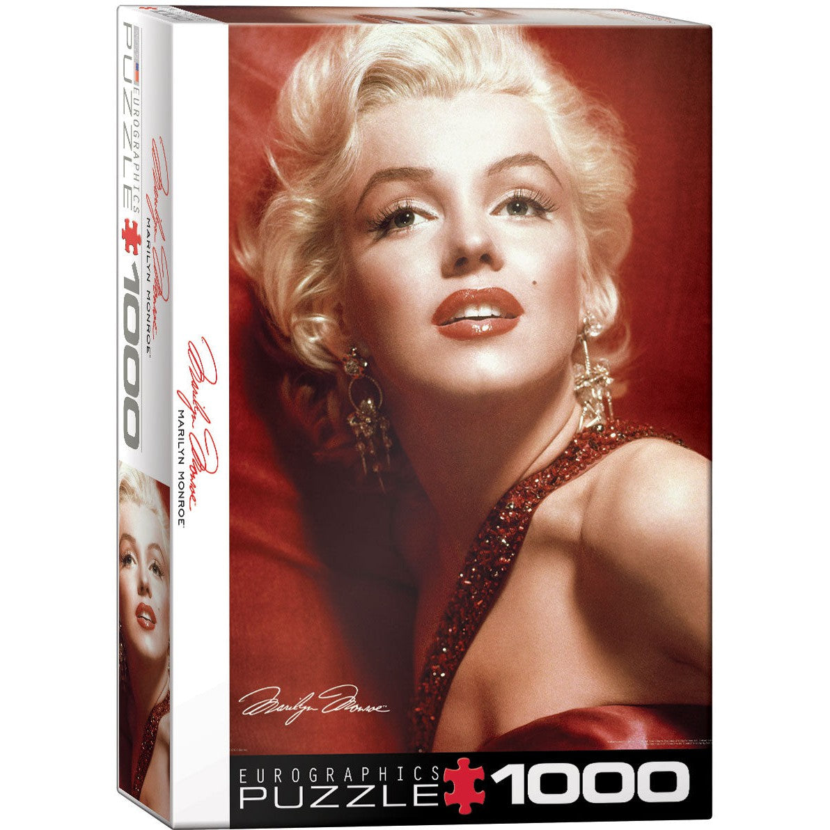 Marilyn Monroe Red Portrait 1000 Piece Jigsaw Puzzle Eurographics