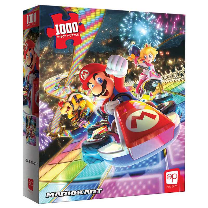 Mario Kart Rainbow Road 1000 Piece Jigsaw Puzzle Op Games