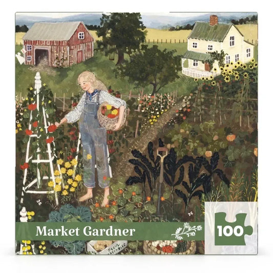 Market Gardener by Loré Pemberton 100 Piece Mini Jigsaw Puzzle NYPC