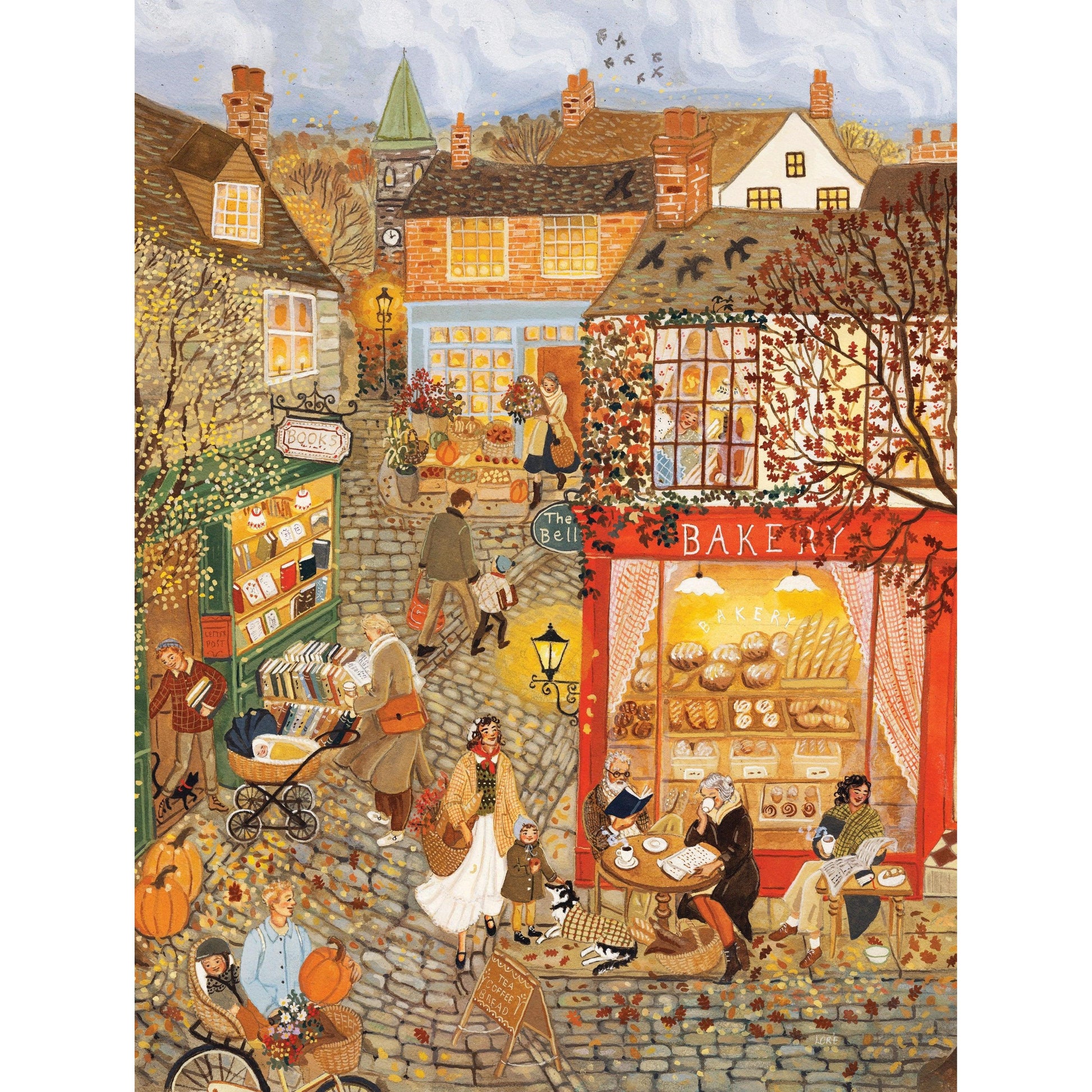 Market Town by Loré Pemberton 1500 Piece Jigsaw Puzzle NYPC