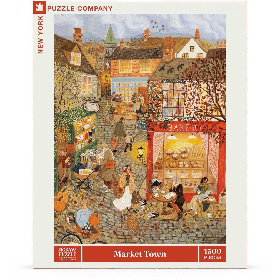Market Town by Loré Pemberton 1500 Piece Jigsaw Puzzle NYPC