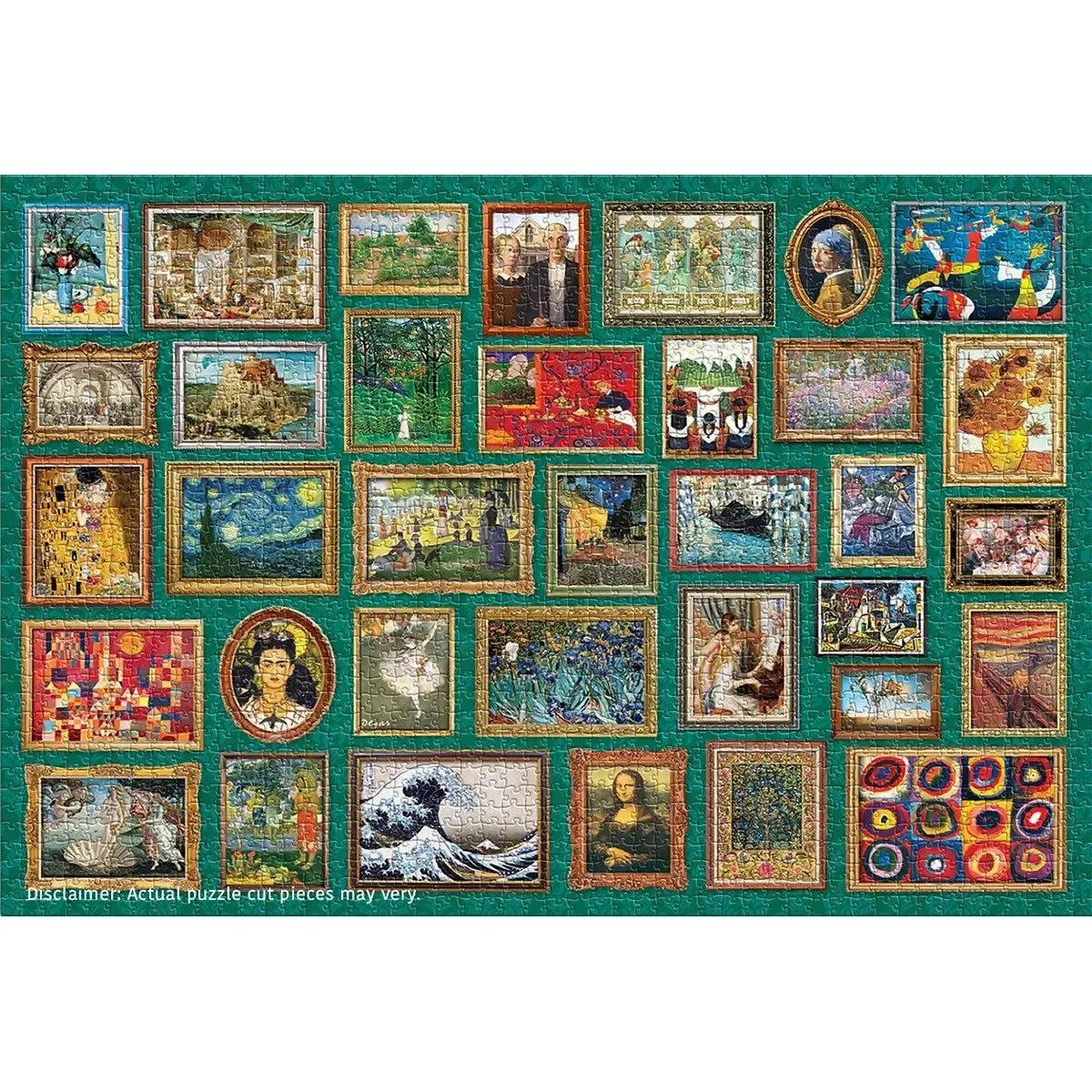 Masterpieces Collage 2000 Piece Jigsaw Puzzle Eurographics