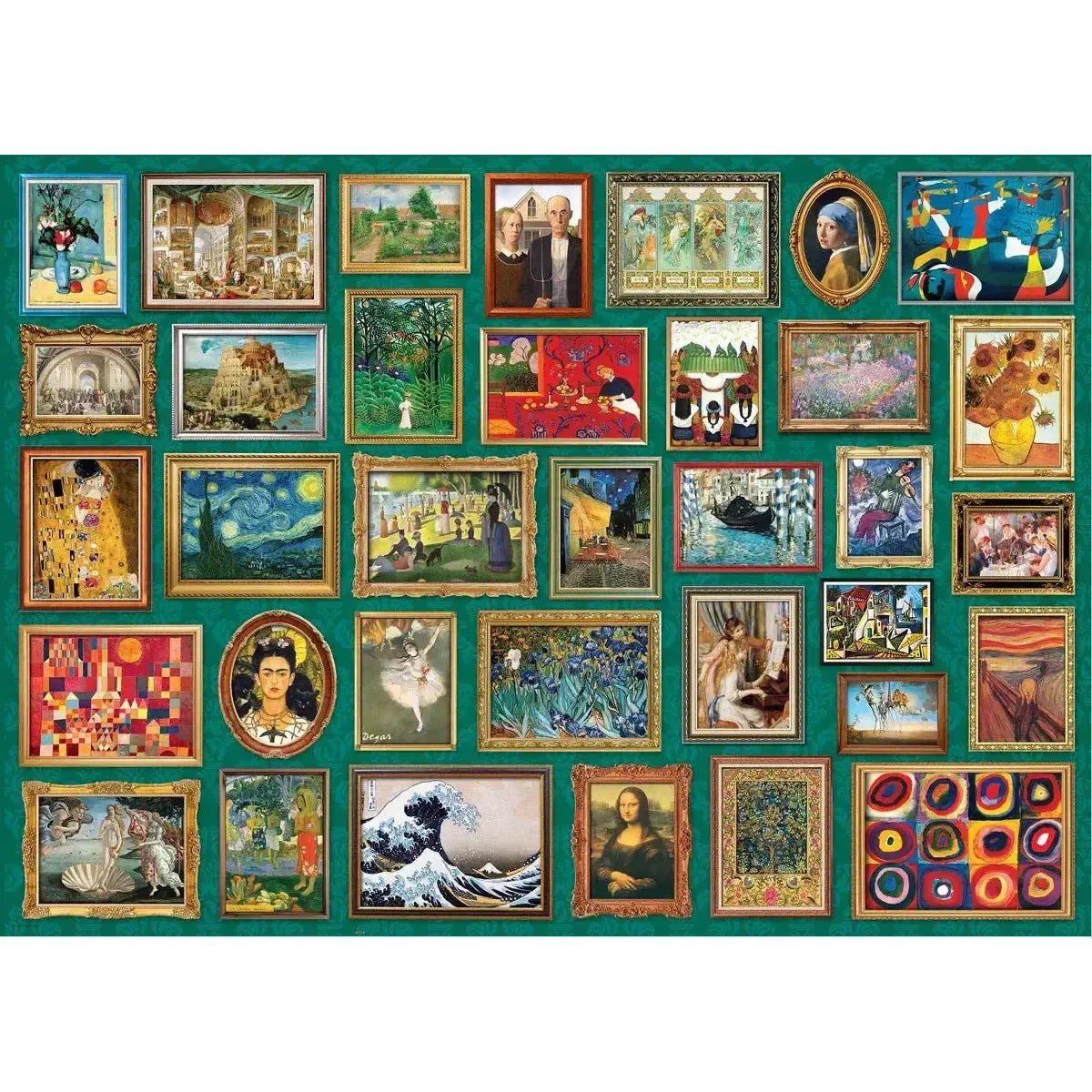 Masterpieces Collage 2000 Piece Jigsaw Puzzle Eurographics