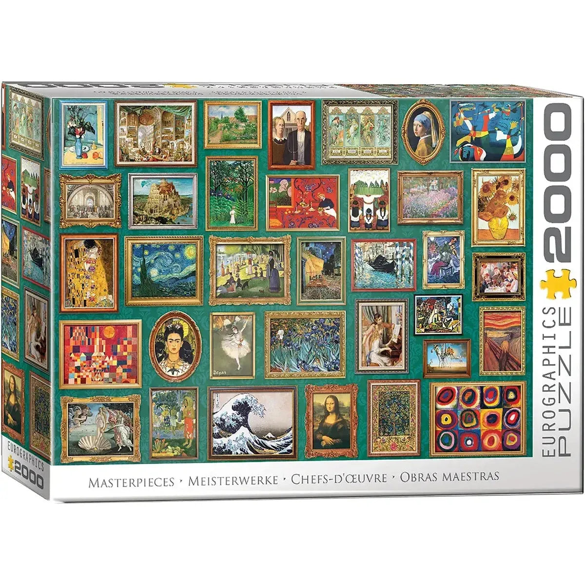 Masterpieces Collage 2000 Piece Jigsaw Puzzle Eurographics