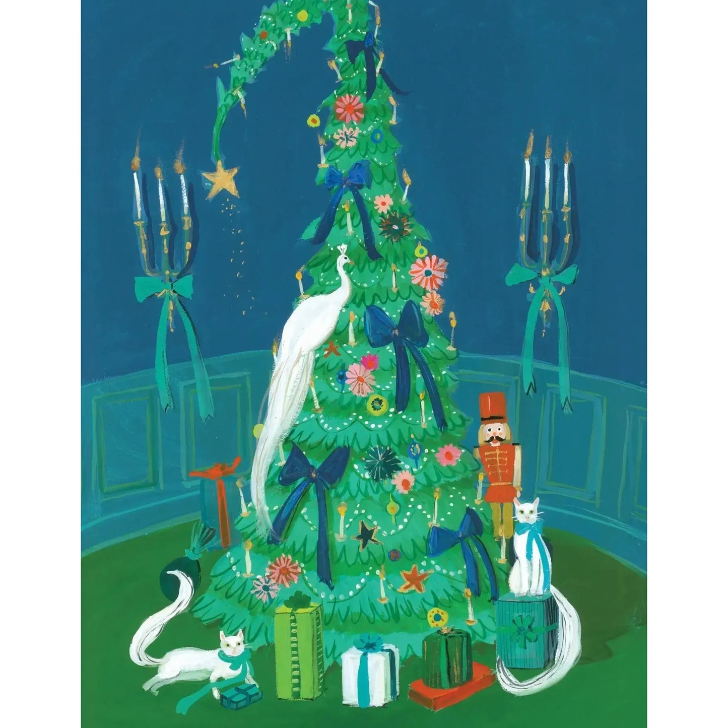 Maximalist Christmas by Janet Hill 100 Piece Mini Jigsaw Puzzle NYPC