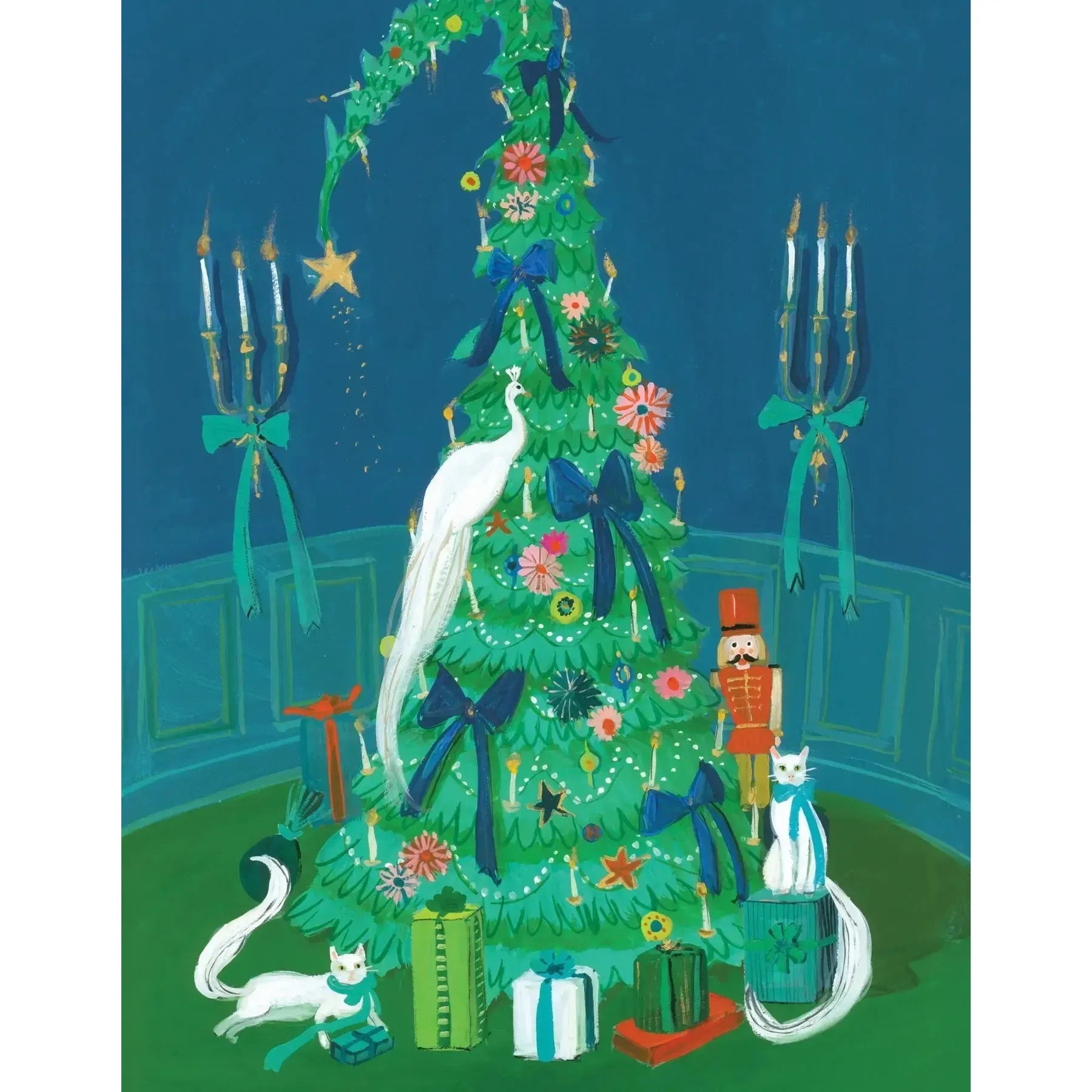 Maximalist Christmas by Janet Hill 100 Piece Mini Jigsaw Puzzle NYPC
