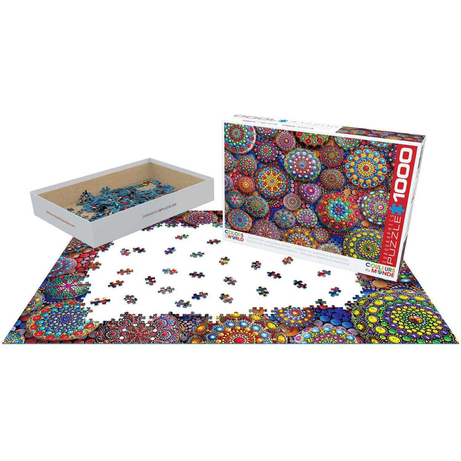 Meditative Mandala Stones 1000 Piece Jigsaw Puzzle Eurographics