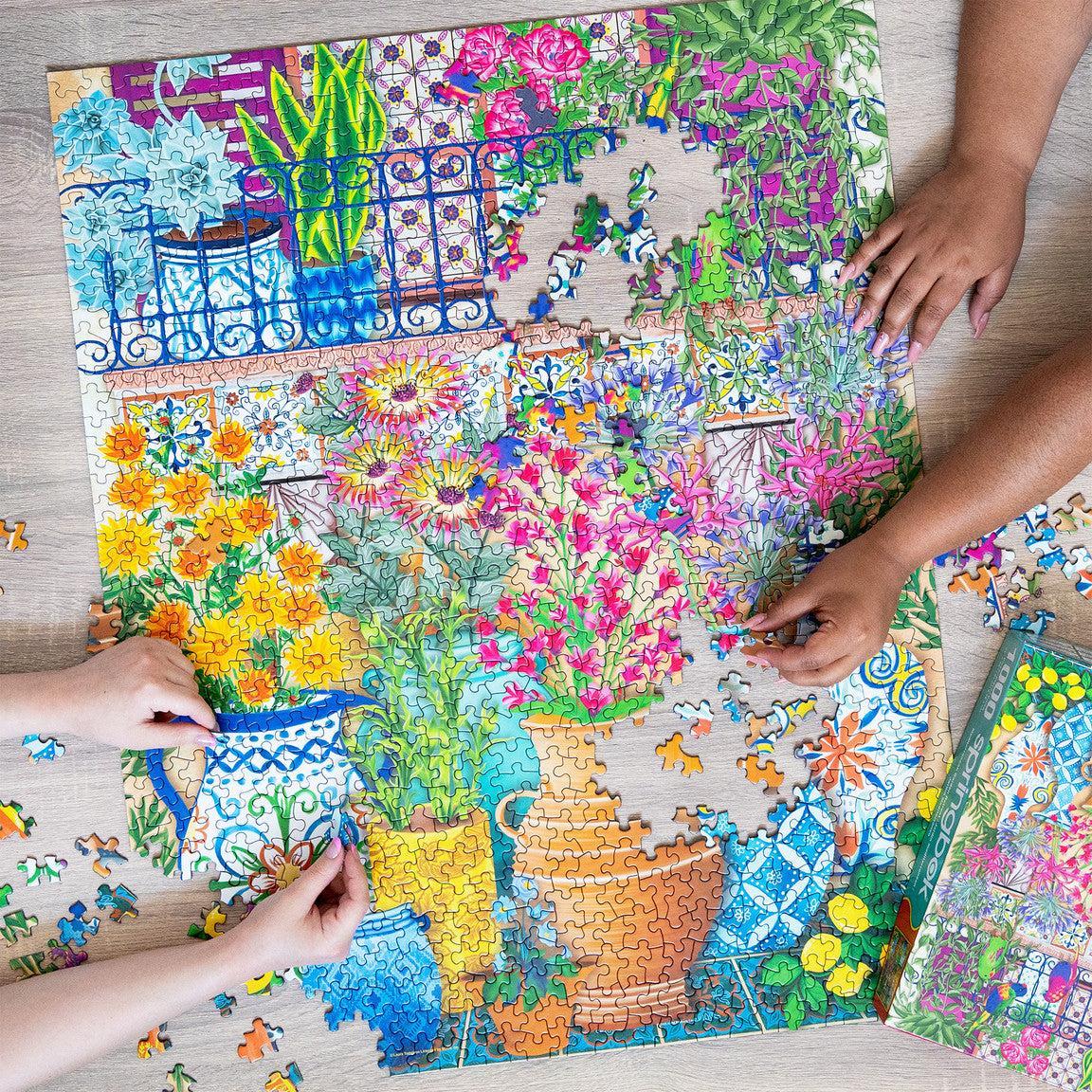 Mediterranean Garden Retreat 1000 Piece Jigsaw Puzzle Springbok