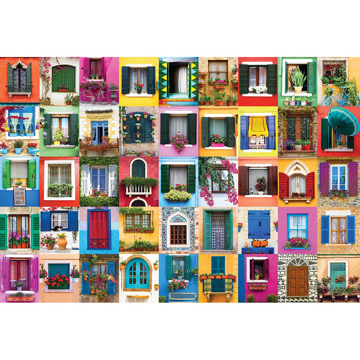 Mediterranean Windows 2000 Piece Jigsaw Puzzle Eurographics