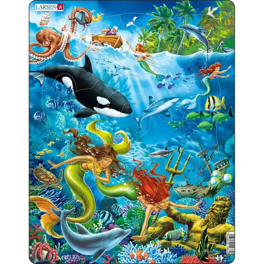 Mermaids 32 Piece Tray Jigsaw Puzzle Larsen