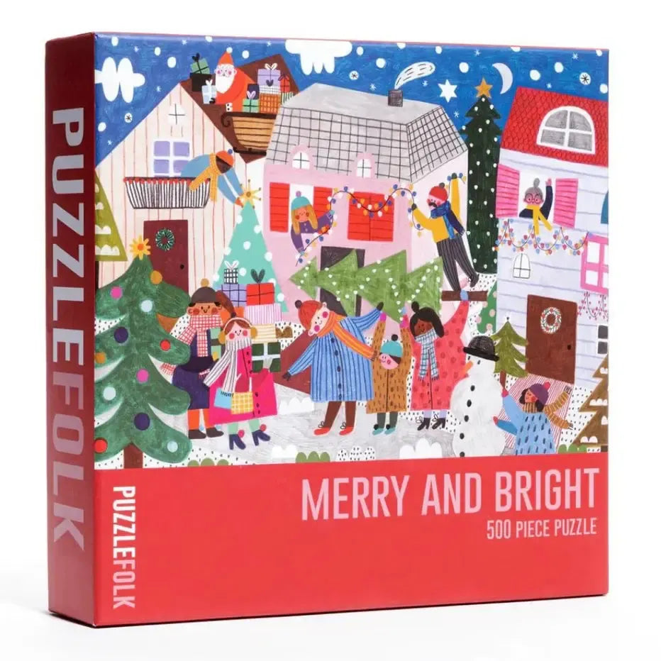 Merry & Bright 500 Piece Jigsaw Puzzle PuzzleFolk