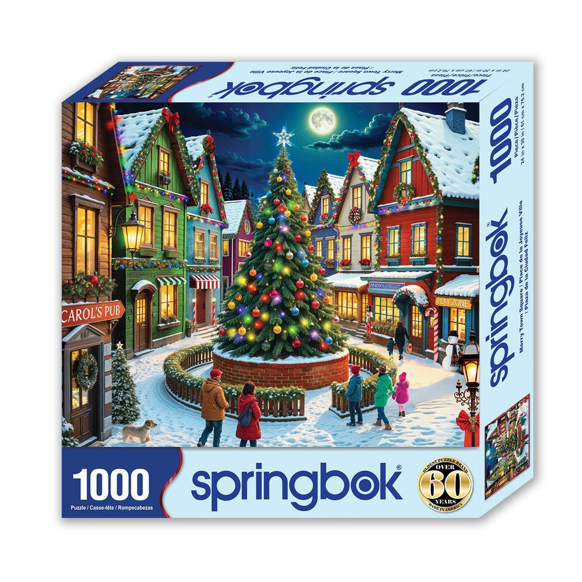 Merry Town Square 1000 Piece Jigsaw Puzzle Springbok