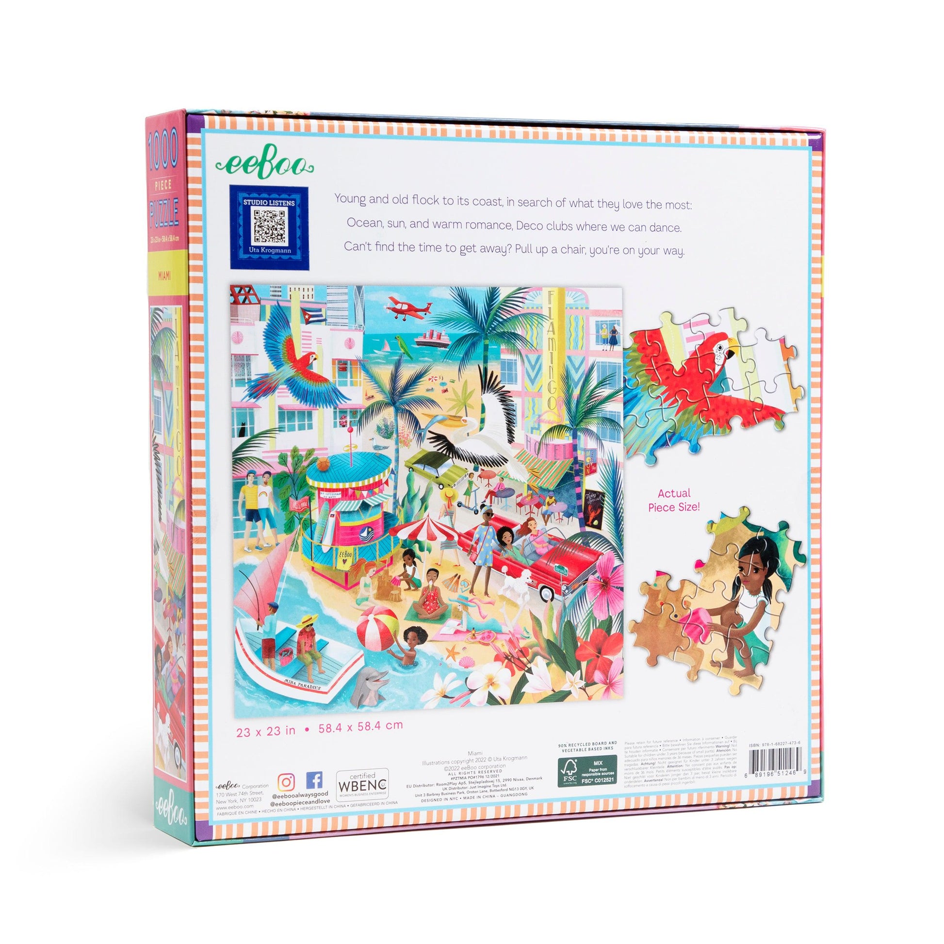 Miami 1000 Piece Jigsaw Puzzle eeBoo