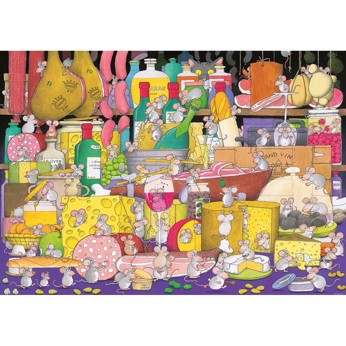 Mice Feast 1000 Piece Jigsaw Puzzle Piatnik