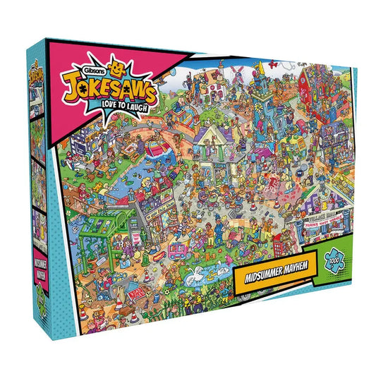 Midsummer Mayhem "Jokesaw" 1000 Piece Jigsaw Puzzle Gibsons