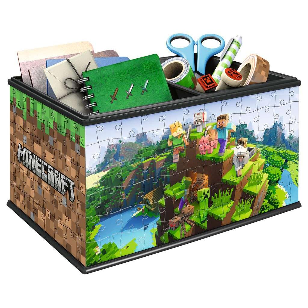 Minecraft Storage Box 223 Piece 3D Jigsaw Puzzle Ravensburger