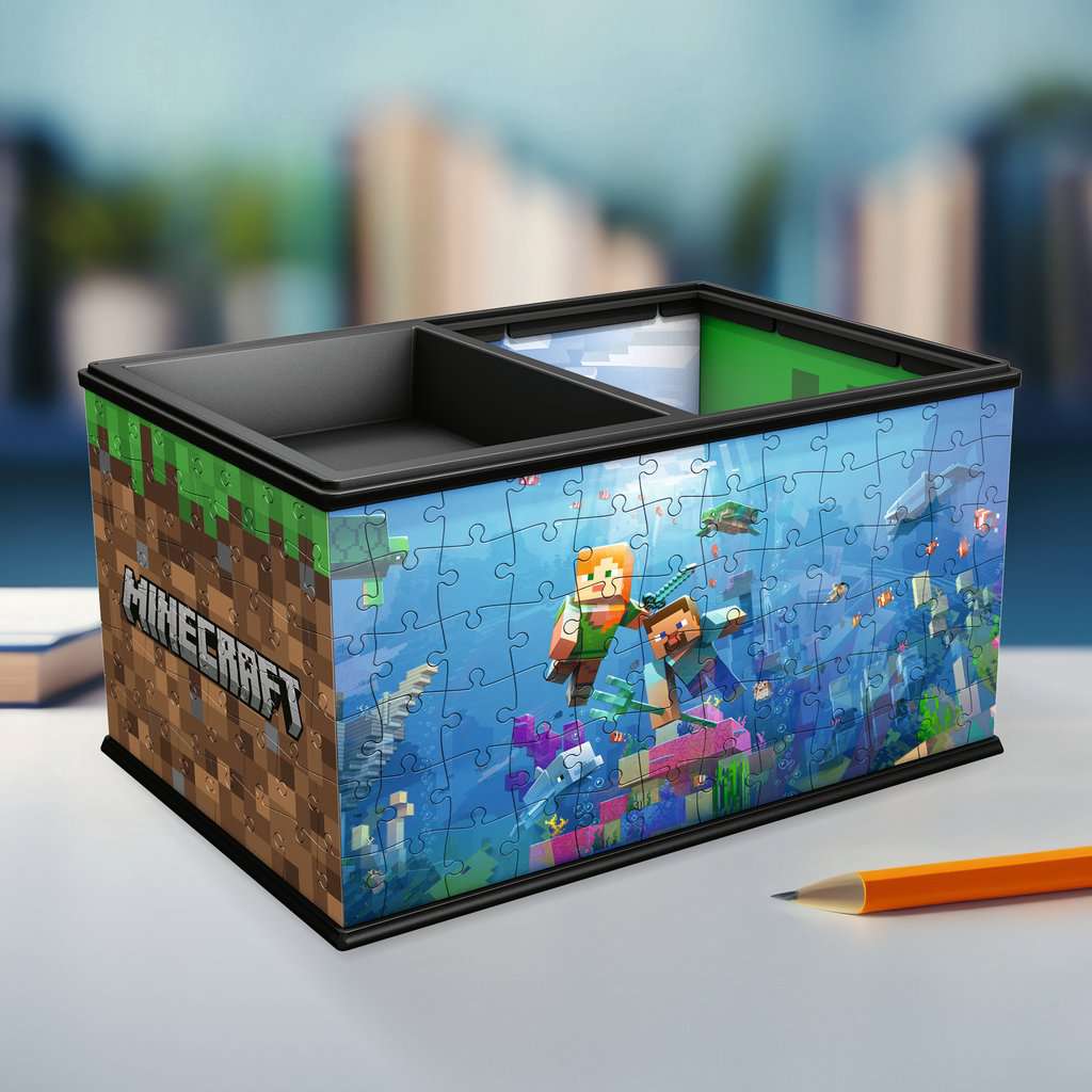 Minecraft Storage Box 223 Piece 3D Jigsaw Puzzle Ravensburger