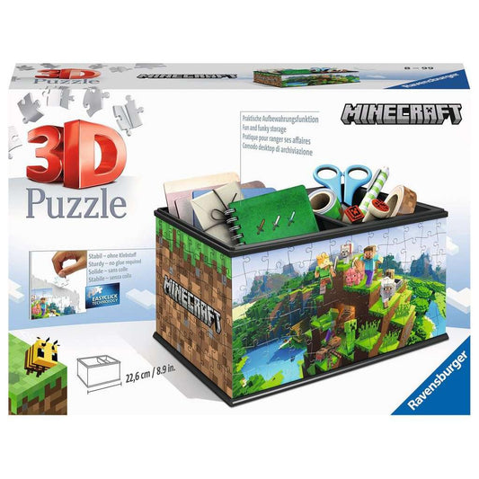 Minecraft Storage Box 223 Piece 3D Jigsaw Puzzle Ravensburger