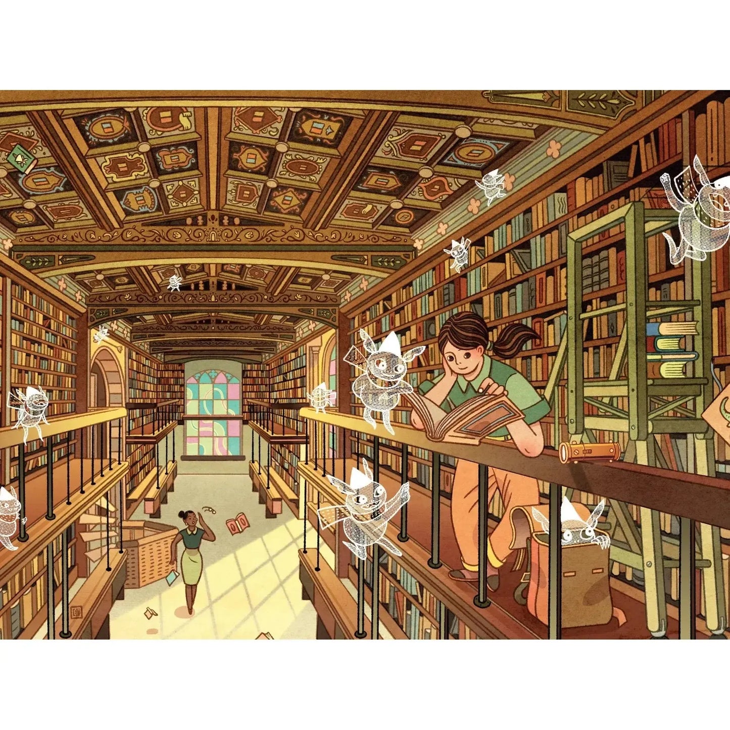 Mischief at the Library by Victo Ngai 500 Piece Jigsaw Puzzle NYPC