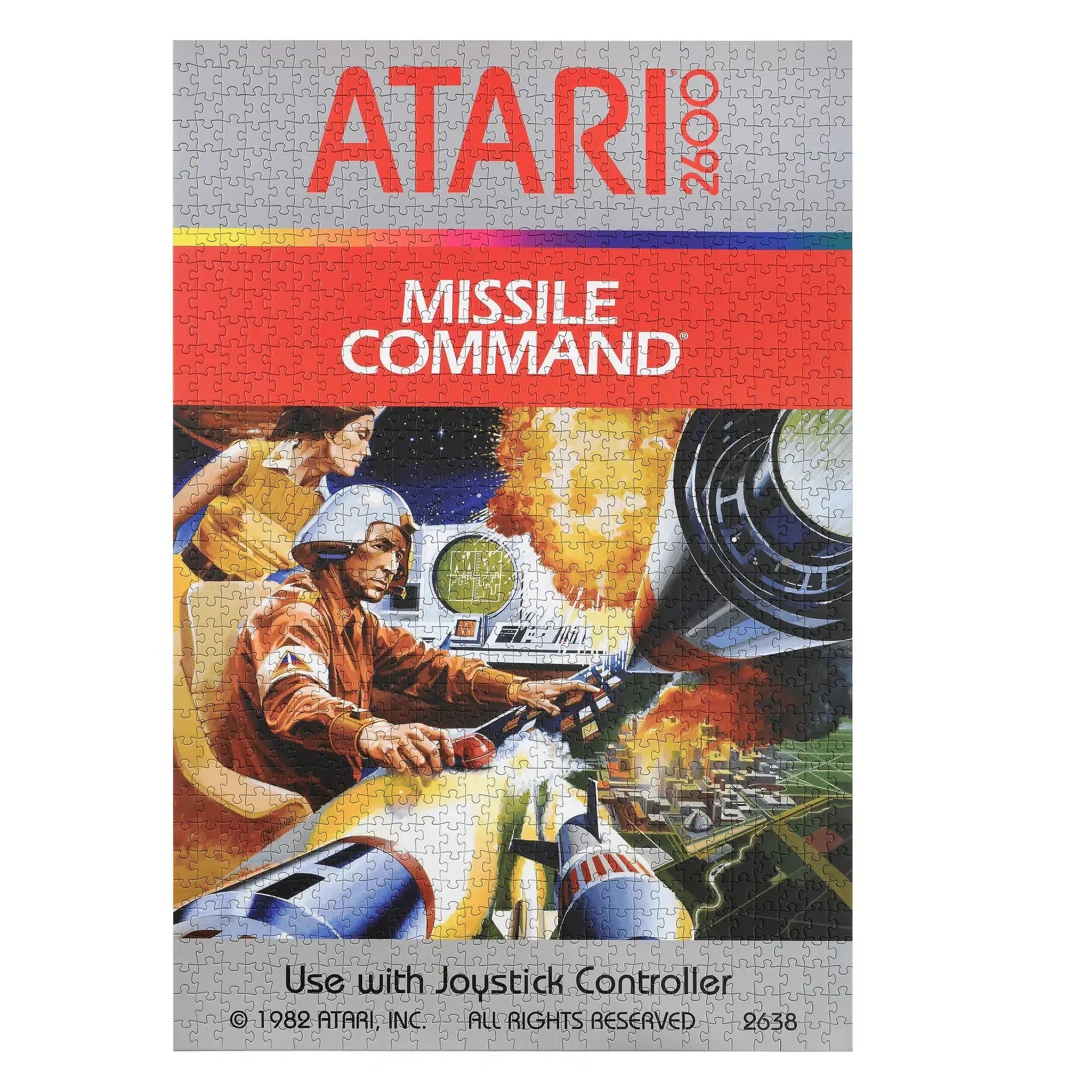 Missile Command Atari 1000 Piece Premium Jigsaw Puzzle Blue Kazoo