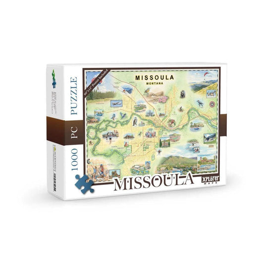 Missoula Montana 1000 Piece Jigsaw Puzzle Xplorer Maps