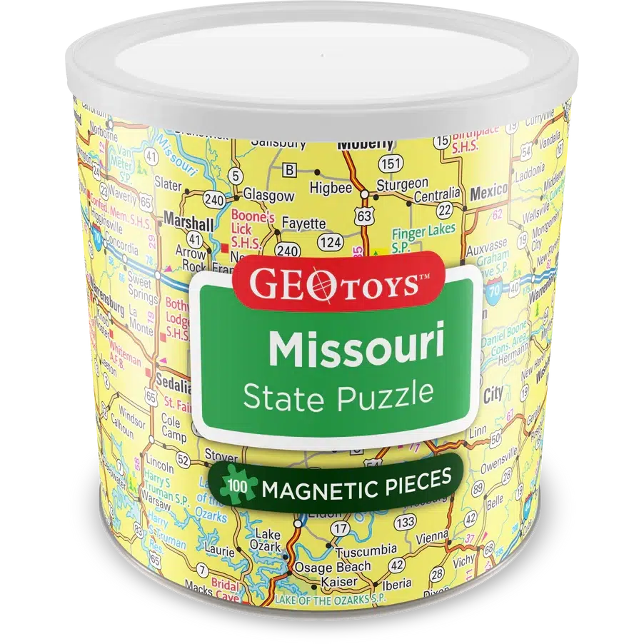 Missouri State 100 Piece Magnetic Jigsaw Puzzle Geotoys