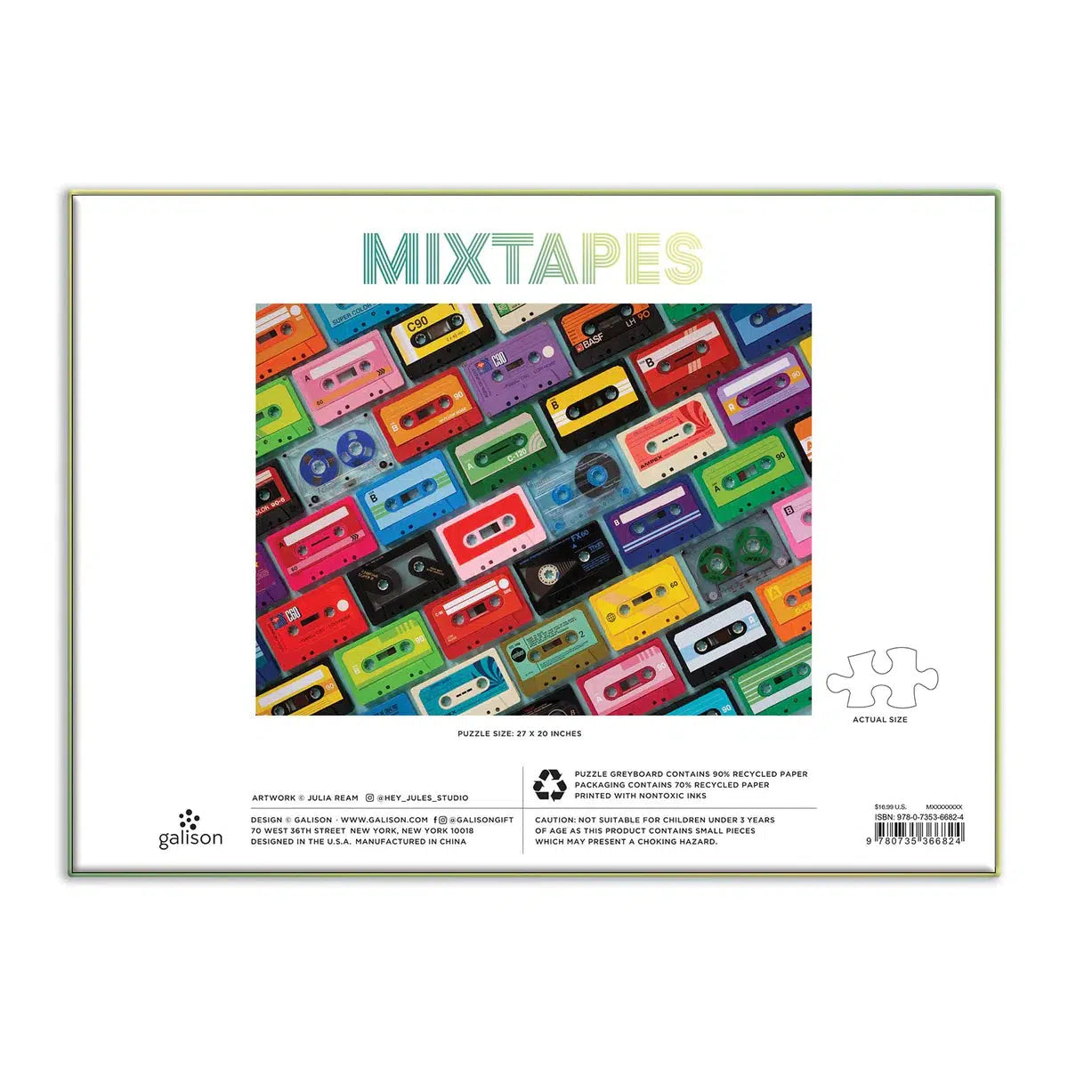 Mixtapes 1000 Piece Jigsaw Puzzle Galison