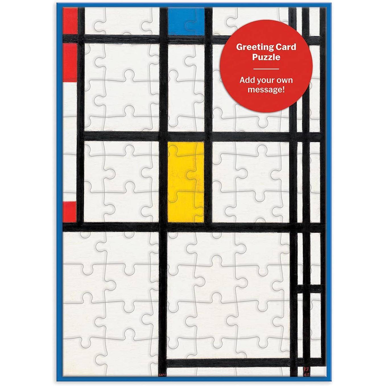 Mondrian Greeting Card 60 Piece Jigsaw Puzzle Galison