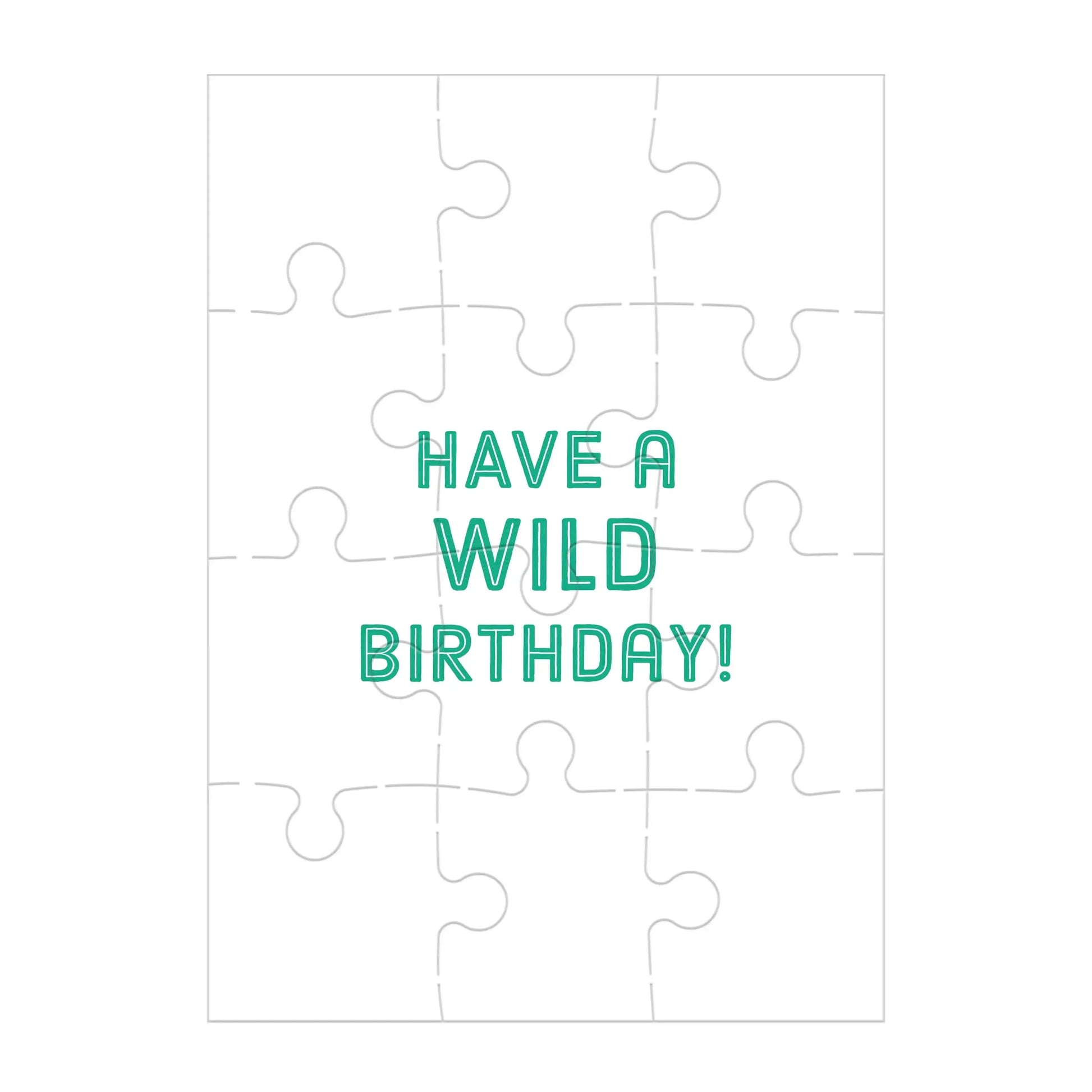 Monkey Cake Birthday Greeting Card 12 Piece Jigsaw Puzzle Mudpuppy