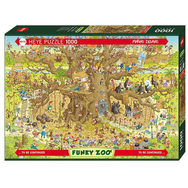 Monkey Habitat Funky Zoo 1000 Piece Jigsaw Puzzle Heye