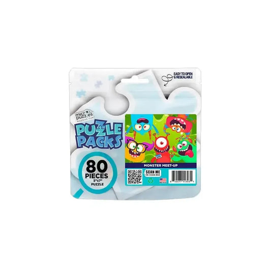 Monster Meet-Up 80 Piece Mini Jigsaw Puzzle Micro Puzzles