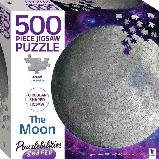 Moon 500 Piece Round Jigsaw Puzzle Hinkler