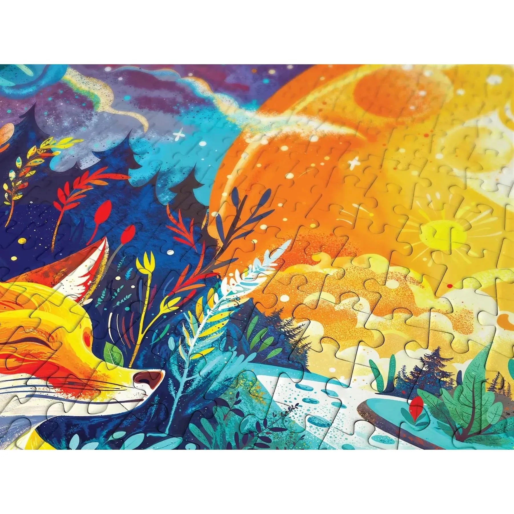Moon Fox 1000 Piece Jigsaw Puzzle Enjoy