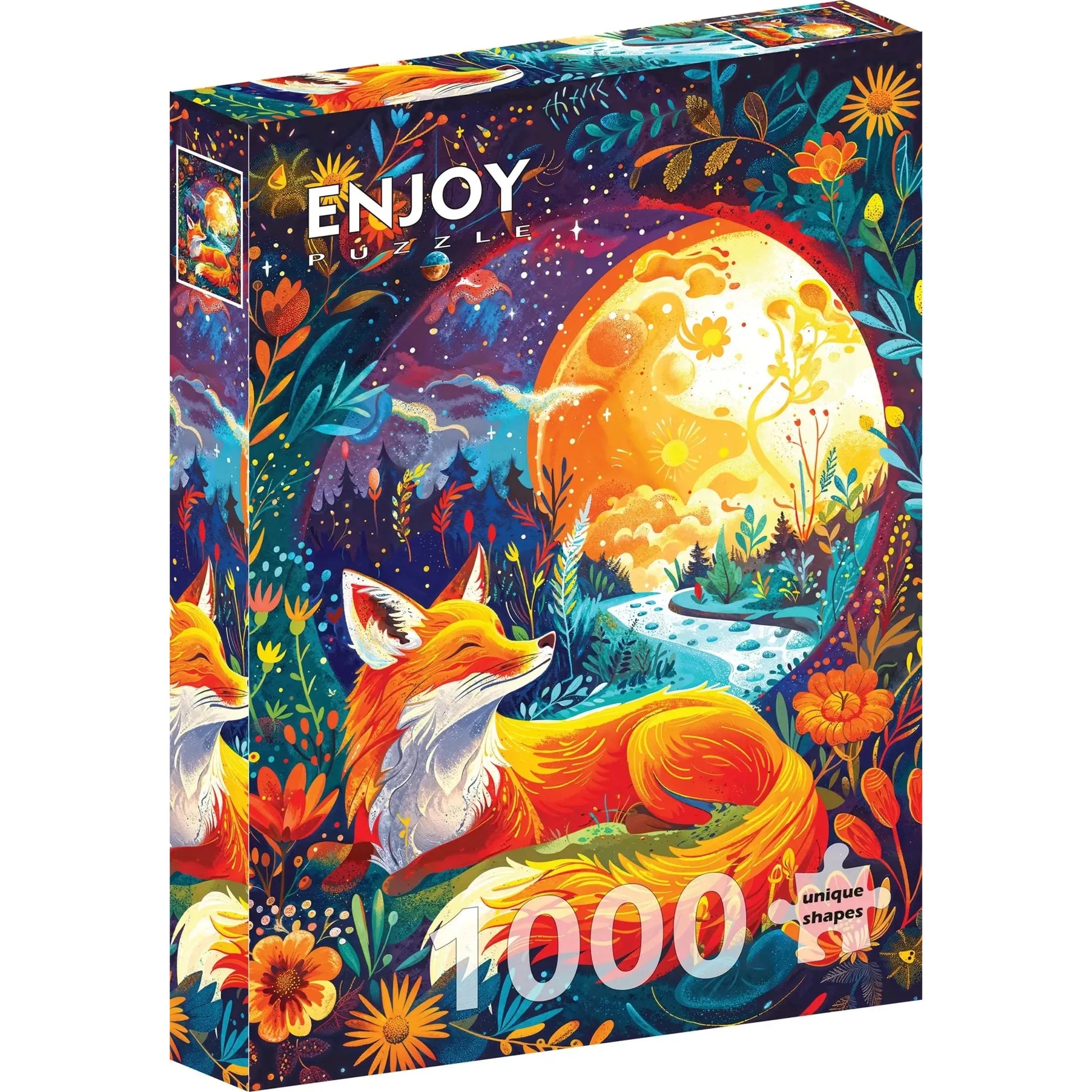 Moon Fox 1000 Piece Jigsaw Puzzle Enjoy