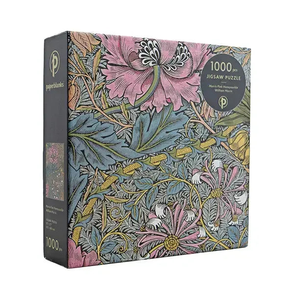 Morris Pink Honeysuckle 1000 Piece Jigsaw Puzzle Paperblanks