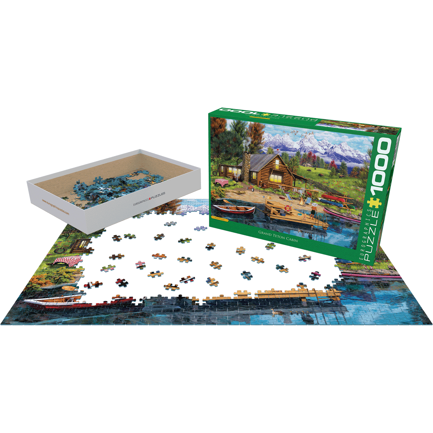 Mountain Cabin 1000 Piece Jigsaw Puzzle Eurographics