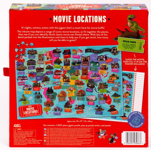 Movie Locations 1000 Piece Jigsaw Puzzle Professor Puzzle