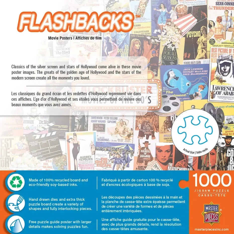 Movie Posters Flashbacks 1000 Piece Jigsaw Puzzle MasterPieces