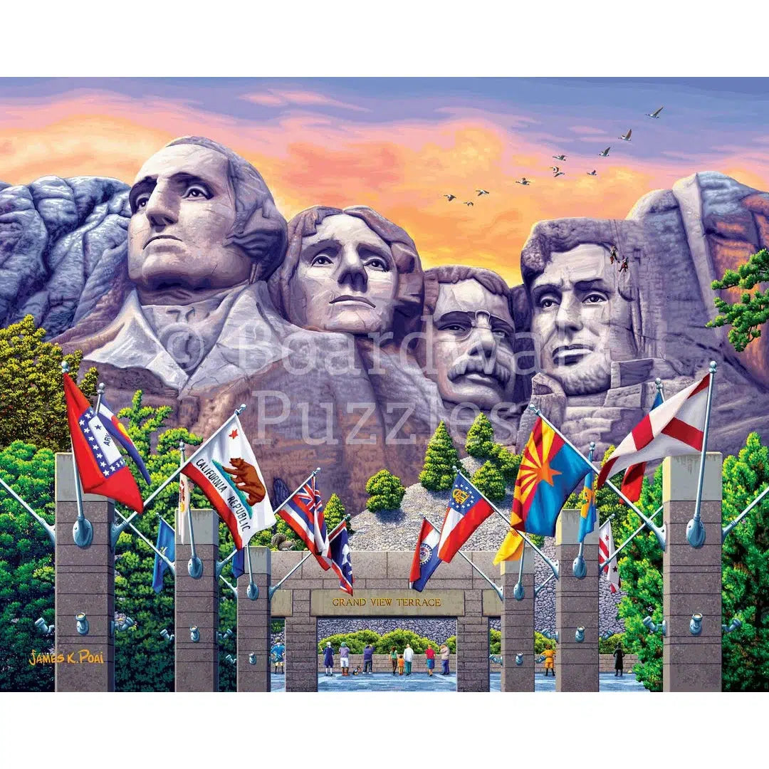 Mt. Rushmore 1000 Piece Jigsaw Puzzle Boardwalk