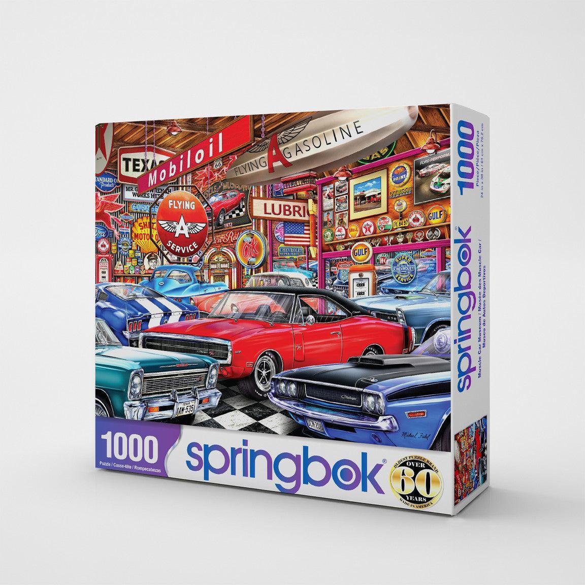 Muscle Car Museum 1000 Piece Jigsaw Puzzle Springbok